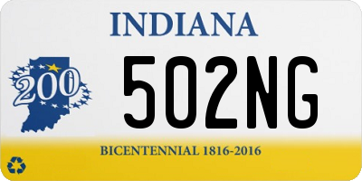 IN license plate 502NG