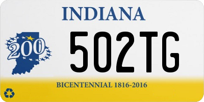 IN license plate 502TG