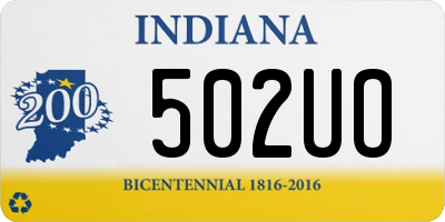 IN license plate 502UO