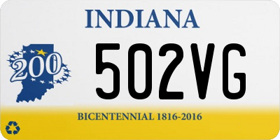 IN license plate 502VG