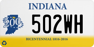 IN license plate 502WH