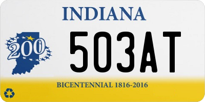 IN license plate 503AT