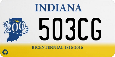 IN license plate 503CG