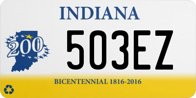 IN license plate 503EZ