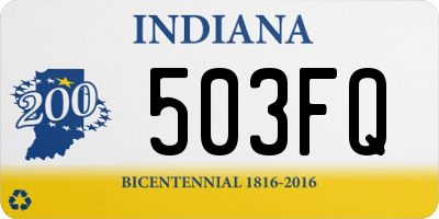 IN license plate 503FQ