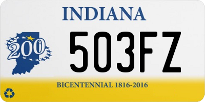 IN license plate 503FZ