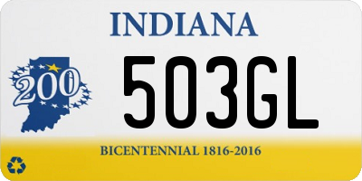 IN license plate 503GL