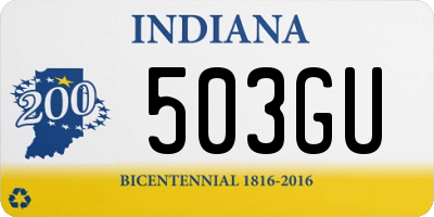 IN license plate 503GU