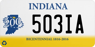 IN license plate 503IA
