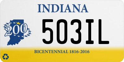 IN license plate 503IL