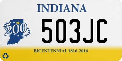 IN license plate 503JC