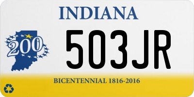 IN license plate 503JR