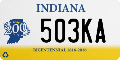 IN license plate 503KA