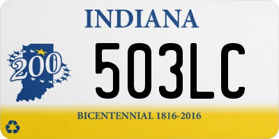 IN license plate 503LC