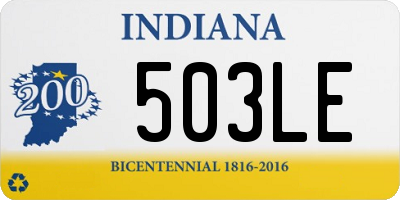 IN license plate 503LE