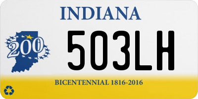 IN license plate 503LH