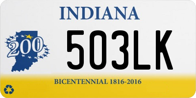 IN license plate 503LK