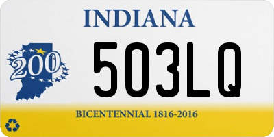 IN license plate 503LQ