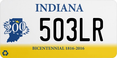 IN license plate 503LR