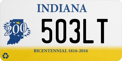 IN license plate 503LT