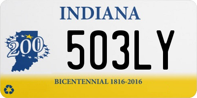 IN license plate 503LY