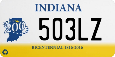 IN license plate 503LZ