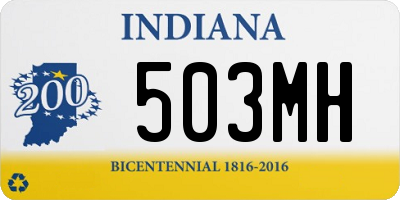 IN license plate 503MH