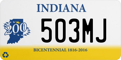 IN license plate 503MJ