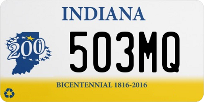 IN license plate 503MQ