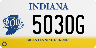 IN license plate 503OG