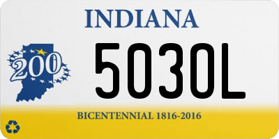 IN license plate 503OL
