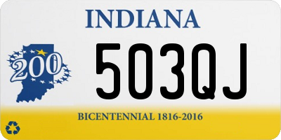 IN license plate 503QJ