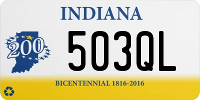 IN license plate 503QL