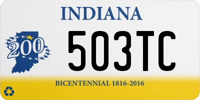 IN license plate 503TC