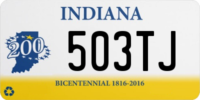 IN license plate 503TJ