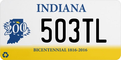 IN license plate 503TL