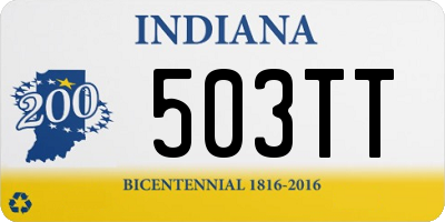 IN license plate 503TT