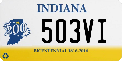 IN license plate 503VI