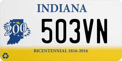 IN license plate 503VN