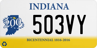 IN license plate 503VY