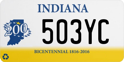 IN license plate 503YC