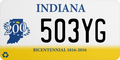 IN license plate 503YG