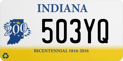 IN license plate 503YQ