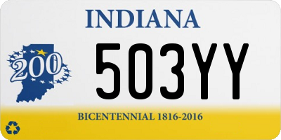 IN license plate 503YY