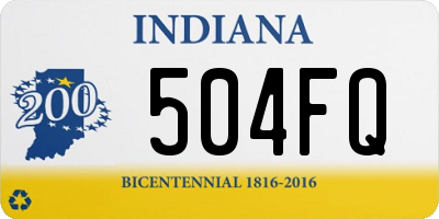 IN license plate 504FQ