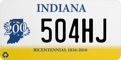 IN license plate 504HJ