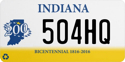 IN license plate 504HQ