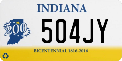 IN license plate 504JY