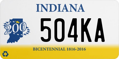 IN license plate 504KA