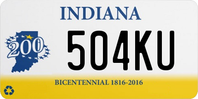 IN license plate 504KU